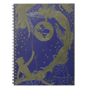 Carnet Conte de fées féerique bleu d'imaginaire de