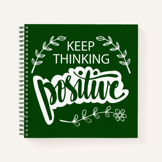 Carnet Continuer à penser positivement (Devant)