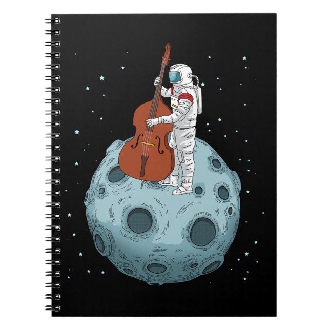 Carnet Contrabass Jazz Musique haut de la basse double ba (Devant)