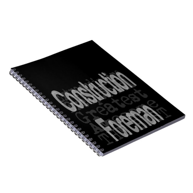 Carnet Contremaître de construction Extraordinaire (Côté Droit)