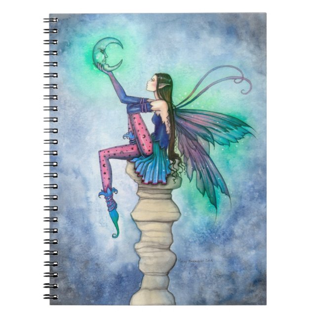Carnet Conversation avec la fée lunaire Fantastique Art (Devant)
