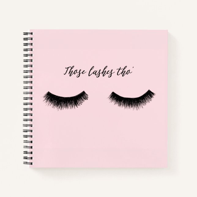 Carnet Conversation Lash - Ces Lashes Tho' (Devant)
