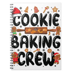 Carnet Cookie Baking Crew Famille Noël Gingerbread Te