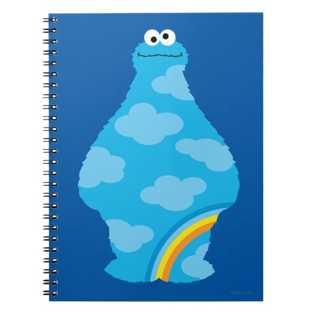 Carnet Cookie Monster Arcs-en-ciel (Devant)