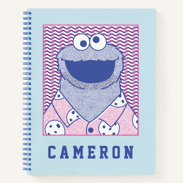 Carnet Cookie Monster | Cookie Bouton Bas (Devant)