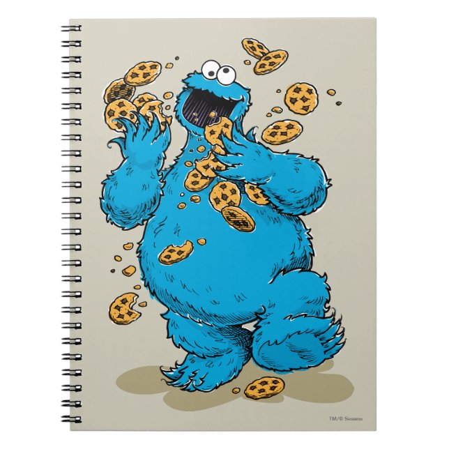 Carnet Cookie Monster Cookies folle (Devant)