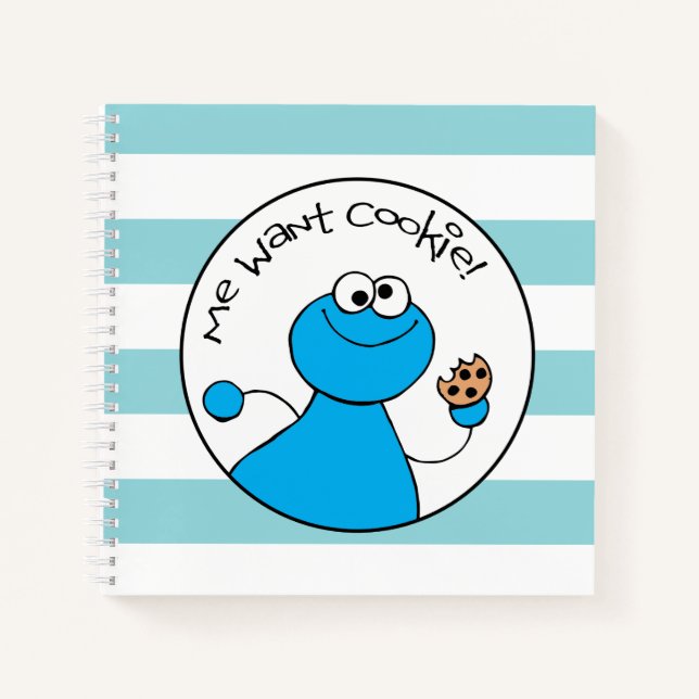 Carnet Cookie Monster Doodley Graphisme (Devant)