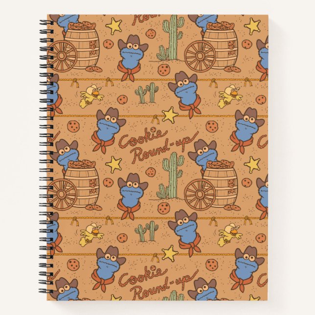Carnet Cookie Monster | Motif de synthèse de cookies (Devant)