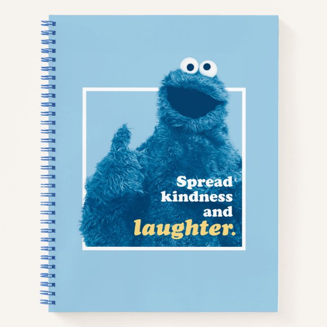 Carnet Cookie Monster | Propager la gentillesse et le rir (Devant)
