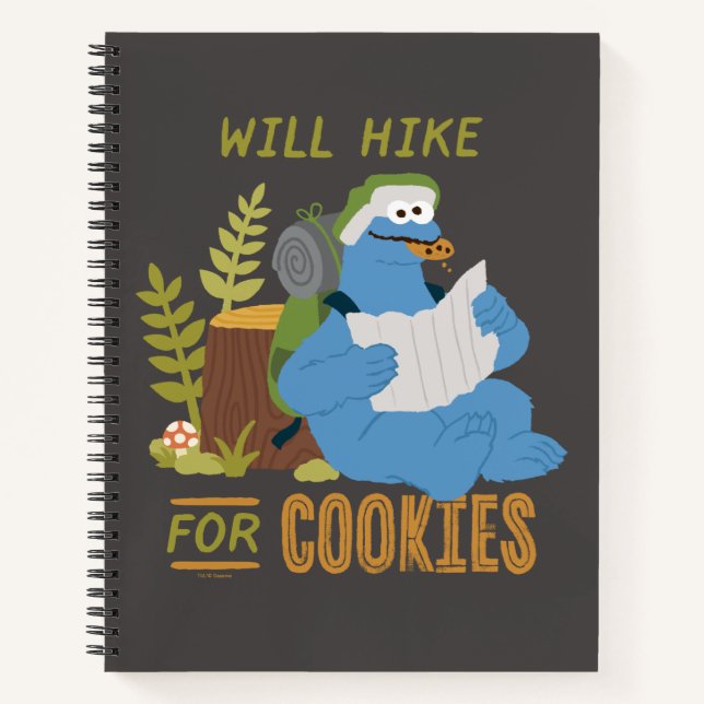 Carnet Cookie Monster | Randonnée Pour Les Cookies (Devant)