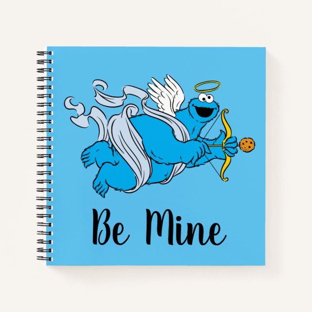 Carnet Cookie Monster Valentine's Cupid (Devant)