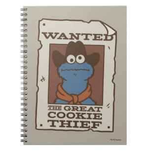 Carnet Cookie Monster Wanted Poster