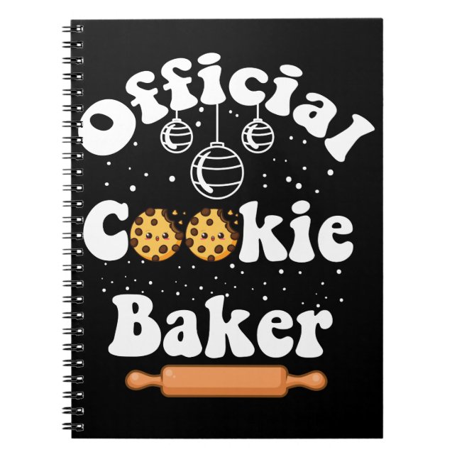 Carnet Cookie officiel Baker Amateurs de cookies Noël (Devant)