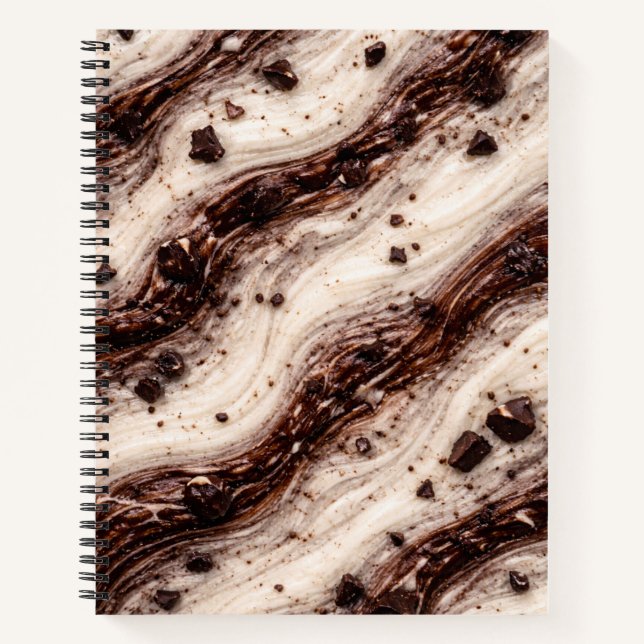 Carnet Cookies and Cream Milkshake Marble Texture Design (Devant)