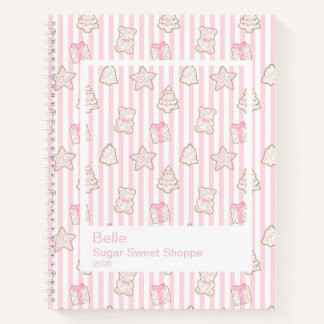 Carnet Cookies de vacances givrés Grand cadre transparent