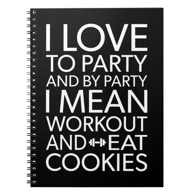 Carnet Cookies d'entraînement et de manger - Funny Novelt (Devant)