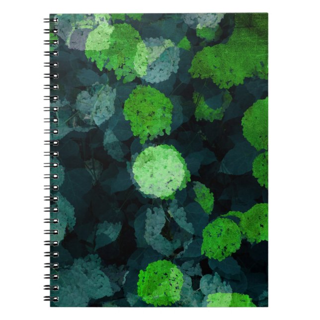 Carnet Cool, art unique floral / fleuriste motif (Devant)