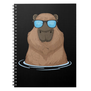 Carnet Cool Capybara Lunettes de soleil Rodent Capybaras
