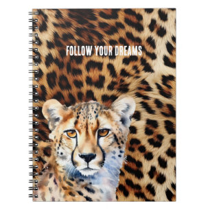 Carnet Cool Cat Cheetah Empreinte de léopard