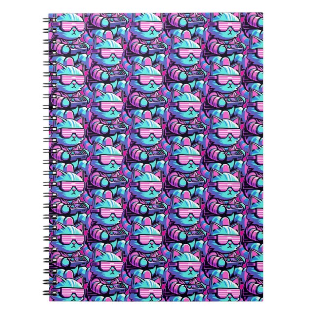 Carnet Cool Cat Gamer (Devant)