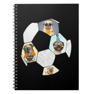 Carnet Cool de football Chien Carlin de vie Carlin Annive