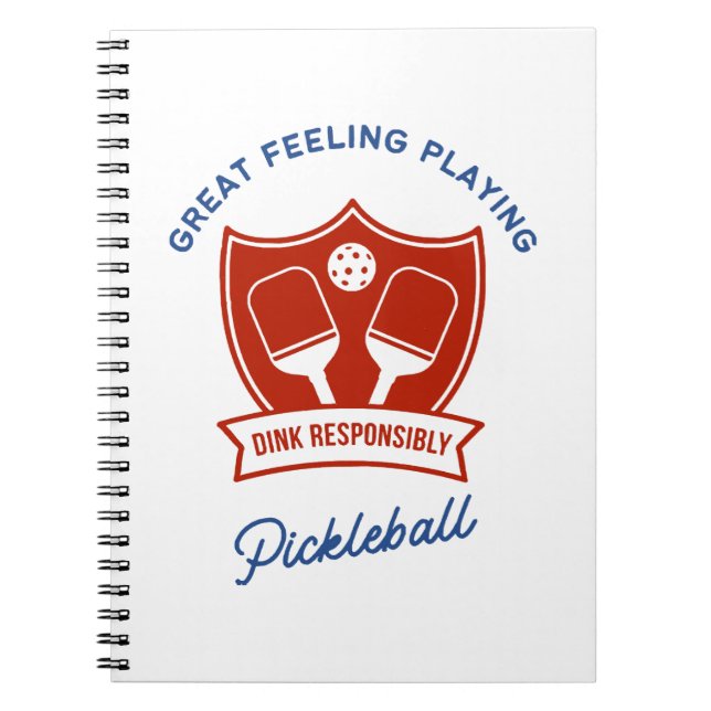 Carnet Cool de Pickleball design à porter (Devant)