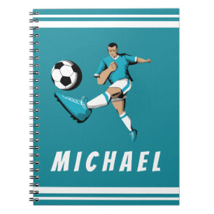 Carnet Cool Graphique Boys Soccer Player Nom de l'illustr