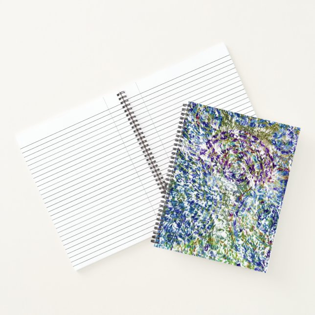 Carnet Cool, moderne, tendance coloré abstrait arrière -  (Intérieur)