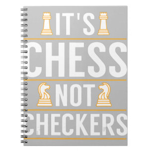Carnet cool ses échecs pas checkers chèques joueurs cadea