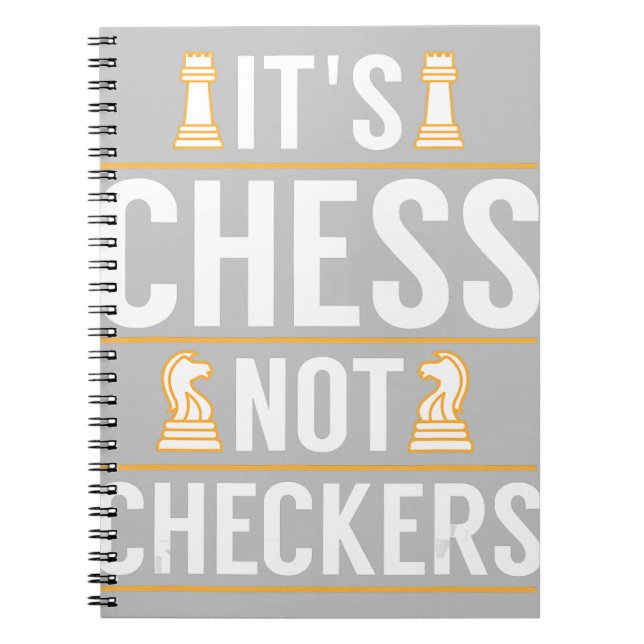 Carnet cool ses échecs pas checkers chèques joueurs cadea (Devant)