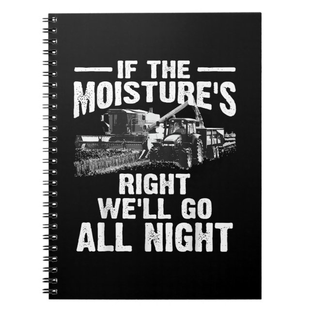 Carnet Cool si l'humidité juste fermier cadeau Funny Far (Devant)