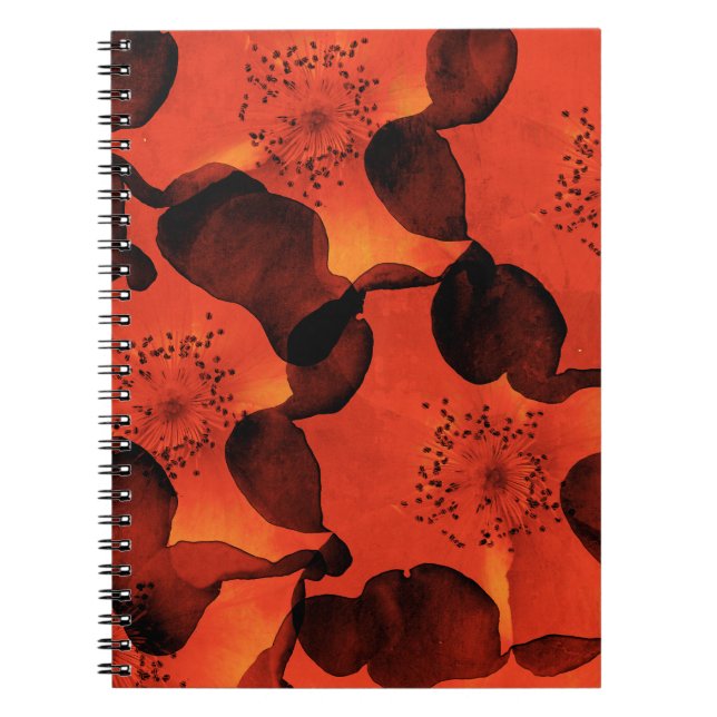 Carnet Cool, tendance, unique art numérique de motif de f (Devant)
