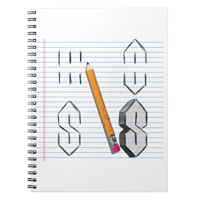 Carnet Cool universel Point S Doodle 90s enfants milieu (Devant)