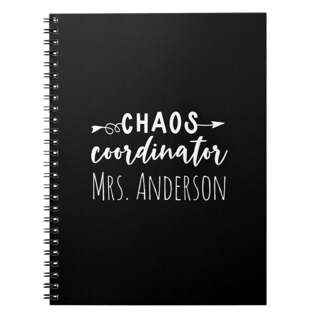Carnet Coordinateur Chaos Bureau Coworker Maman (Devant)