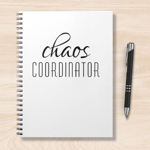 Carnet Coordinateur du Chaos Texte typographique