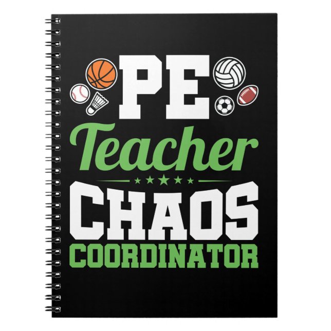 Carnet Coordinateur PE Teacher Chaos (Devant)