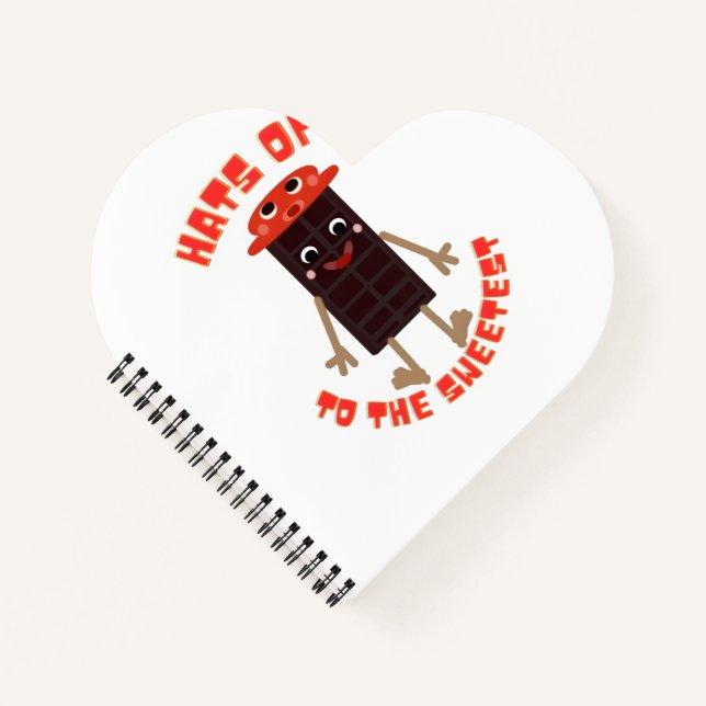 Carnet Copain Choco-Bar Mignon : Barre de Chocolat Kawaii (Devant)