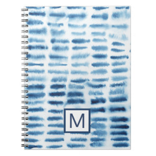 Carnet Copie d'aquarelle du monogramme Indigio