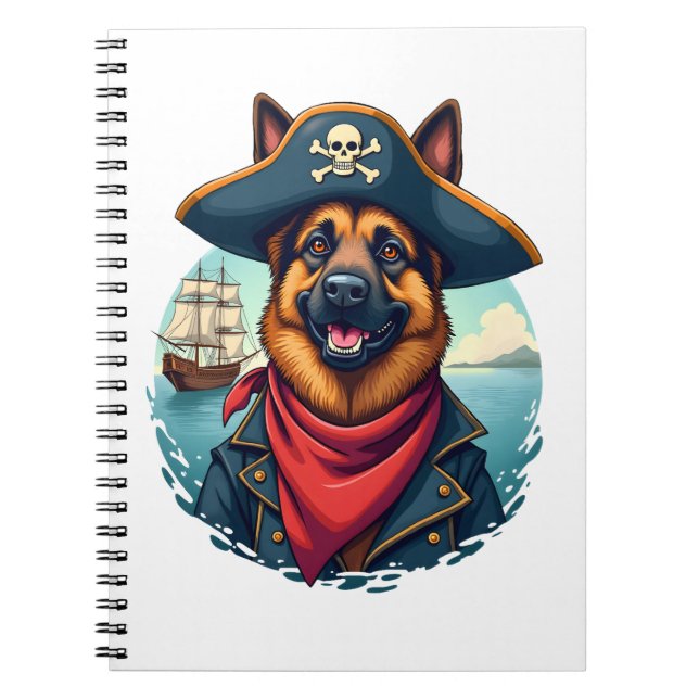Carnet Copie de Pirate de Chien Berger Allemand (Devant)