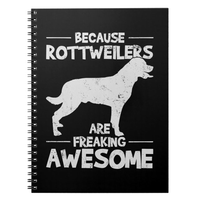 Carnet Copie T-shirt Rottweiler (Devant)