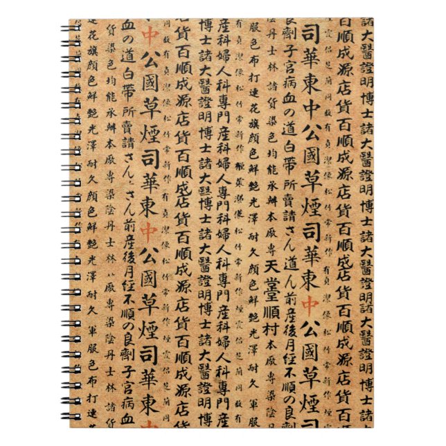 Carnet Copies vintages de papier japonais (Devant)