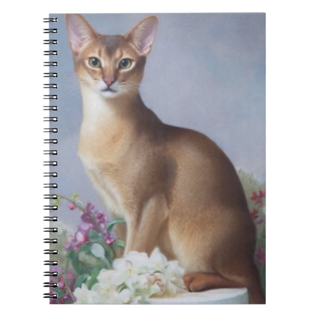 Carnet Copper Beauty – Abyssinian Cat Notebook (Devant)