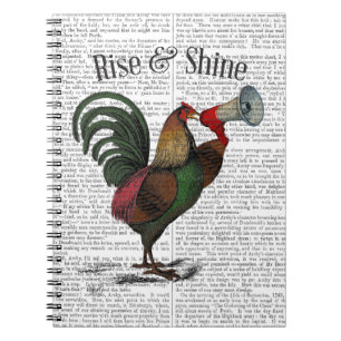 Carnet Coq avec la porte-voix 2