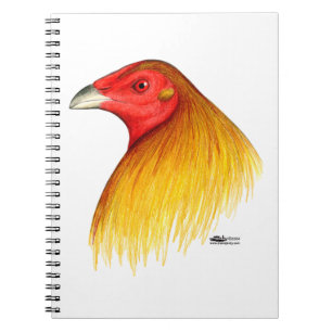 Carnet Coq de combat doublé