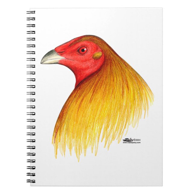 Carnet Coq de Combat Ébarbé (Devant)