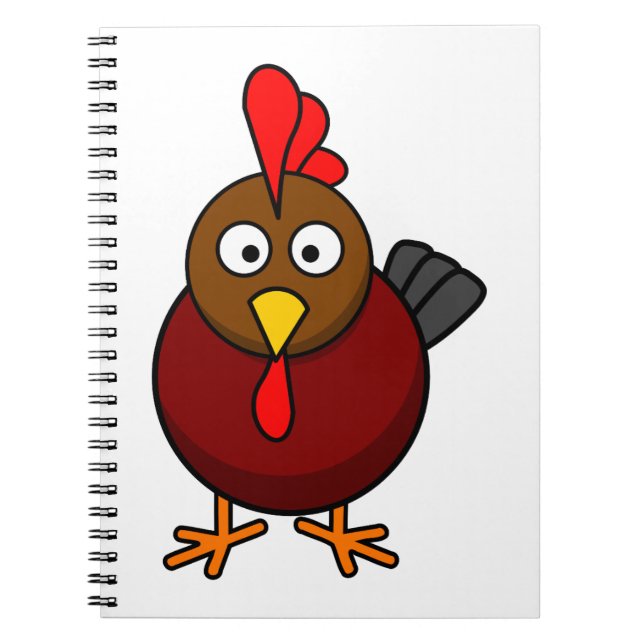 Carnet Coq de dessin (Devant)