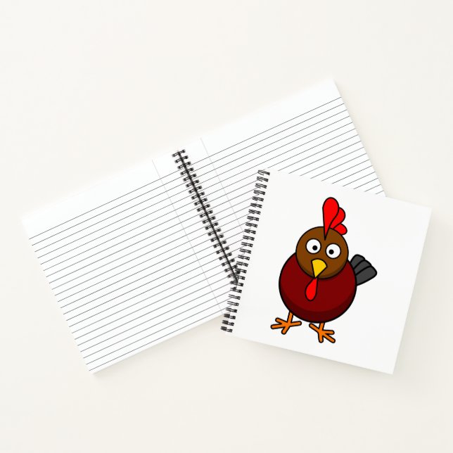 Carnet Coq de dessin animé  (Intérieur)