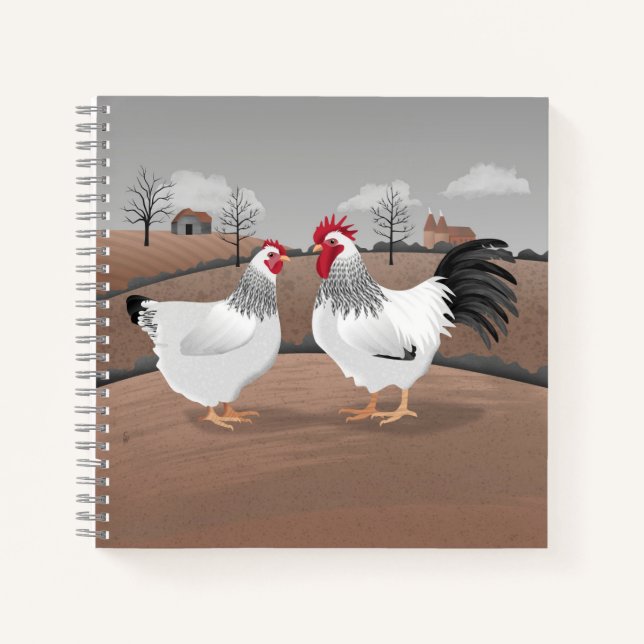 Carnet Coq et Poule (Devant)