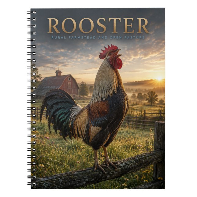 Carnet Coq Ferme Rurale ANIMALS (Devant)