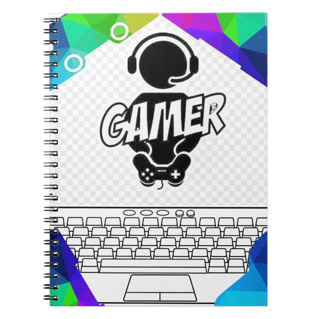Carnet coque ipad "gamer" (Devant)